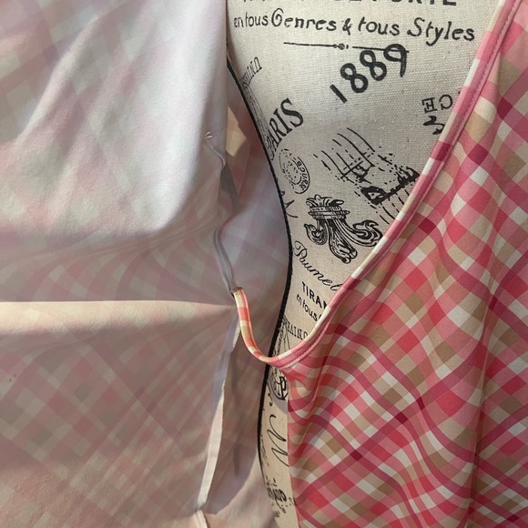 Tristan Pink Checkered Wrap Dress - Picture 6 of 10